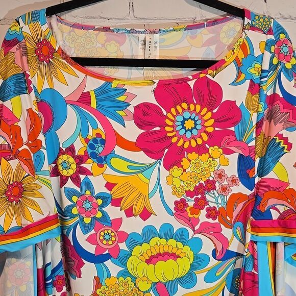 Trina Turk Fontaine Beach Tunic Cover Up NWT - Picture 2 of 11